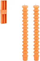 Mica Decorations dinerkaars ribbel 25cm oranje kopen?