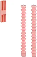 Mica Decorations dinerkaars ribbel 25cm roze kopen?