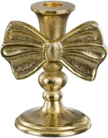 Mica Decorations kandelaar aluminium strik 11x8x13cm goud kopen?