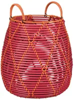 Mica Decorations mand gerecycled plastic capeno 47x50cm roze kopen?