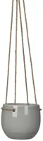Mica Decorations Resa hangpot rond 13,5x11,5cm licht grijs kopen?