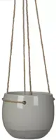 Mica Decorations Resa hangpot rond 16,5x13,5 cm licht grijs kopen?