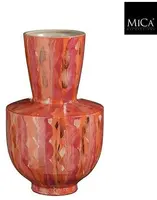 Mica Decorations vaas terracotta nigel 29x45cm donker roze kopen?