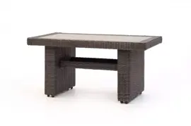 Own Living hoge lounge tuintafel sarzedo 142x81x70cm falcon grey - afbeelding 1