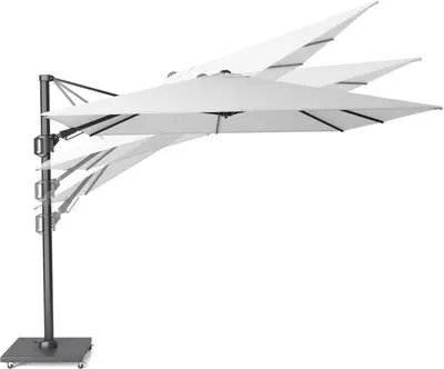 Platinum Sun & Shade zweefparasol challenger t2 350cm lichtgrijs - afbeelding 5