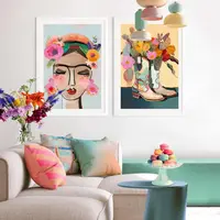 Reinders schilderij hout flower boots 50x70cm colourful - afbeelding 6