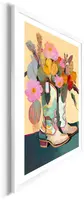 Reinders schilderij hout flower boots 50x70cm colourful - afbeelding 5