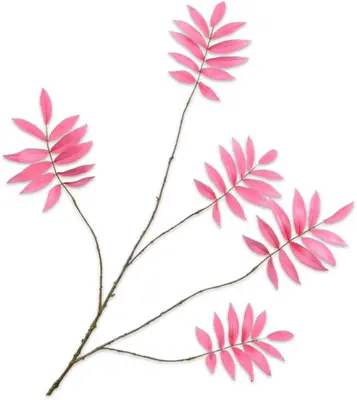 Silk-ka kunsttak blad 103cm roze - afbeelding 1