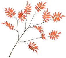 Silk-ka kunsttak blad 159cm oranje - afbeelding 1