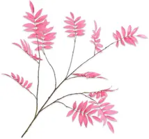 Silk-ka kunsttak blad 159cm roze - afbeelding 1