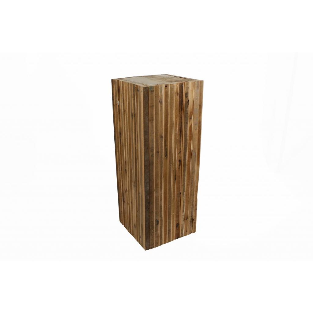 Sokkel vierkant leon l naturel hout 23x23x60 cm kopen? Tuincentrum Osdorp