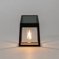 Solar wandlamp 9.5x6.5x13cm zwart - afbeelding 2