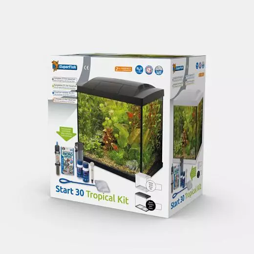 Proberen eerste draad Superfish aquarium Start 30 tropical kit wit kopen? - tuincentrum Osdorp :)