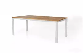 Trestino dining tuintafel stefano teak 180x90x75cm wit kopen?