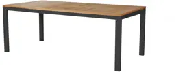 Trestino dining tuintafel stefano teak 220x100x75cm antraciet - afbeelding 1