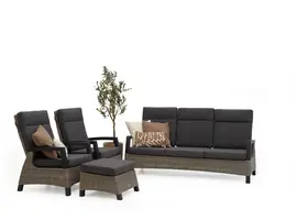 Trestino stoel-bank loungeset barree 3-zits antraciet kopen?