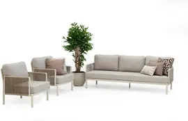Trestino stoel-bank loungeset caudry 3-zits latte kopen?