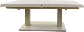 Trestino verstelbare lounge tuintafel codell pop-up extension 183x88x75cm latte - afbeelding 4