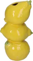 Vaas citroen fijn aardewerk geel 10,5x8,5x19,5cm kopen?