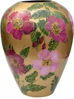 Vase The World vaas glas kander rosehip 33.5x43cm gold - afbeelding 2