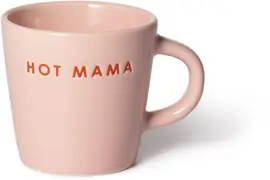 Vondels espressokop keramiek hot mama 5.5x7.5cm pink  - afbeelding 1