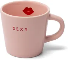 Vondels espressokop keramiek sexy 5.5x7.5cm pink  - afbeelding 1