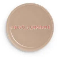 Vondels petit four bordje keramiek hello sunshine 8.5x1cm beige  - afbeelding 2