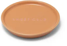 Vondels petit four bordje keramiek sweet club 8.5x1cm orange  - afbeelding 1