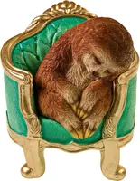 Werner Voss ornament polyresin luiaard op stoel 14.5x12x17cm multi kopen?