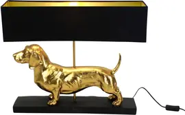 Werner Voss tafellamp polyresin teckel 60x14x48.5cm goud, zwart kopen?