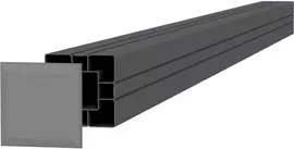 Woodvision aluminium vierkante paal  8.4x8.4x185 cm geannodiseerd - afbeelding 1