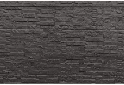 Woodvision betonplaat dubbelzijdig leisteenmotief 3,5x36x184 cm antraciet ongecoat - afbeelding 1