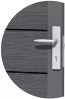 Woodvision composiet deur houtmotief 93x183 cm antraciet - afbeelding 2
