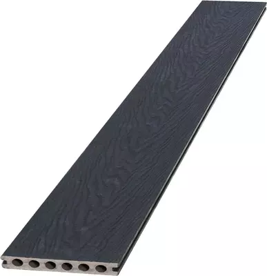 Woodvision composiet vlonderplank / dekdeel co-extrusie 2,3x14,5x420 cm zwart - afbeelding 1