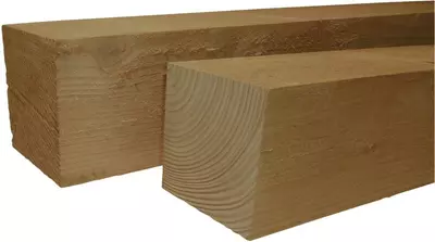 Woodvision douglas vierkante paal fijnbezaagd 15x15x250 cm geïmpregneerd - afbeelding 1