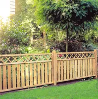 Woodvision grenen hek recht met trellis 180x90 cm geimpregneerd - afbeelding 2