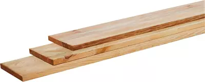 Woodvision grenen plank geschaafd 1.5x14x360 cm geïmpregneerd - afbeelding 1