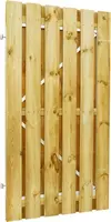 Woodvision grenen plankendeur geschaafd stalen frame 120x190 cm geimpregneerd - afbeelding 1