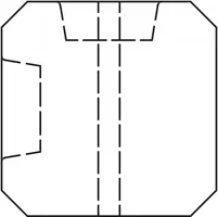Woodvision hoekpaal beton diamantkop 10x10x310 cm antraciet ongecoat t.b.v. 2 betonplaten - afbeelding 1