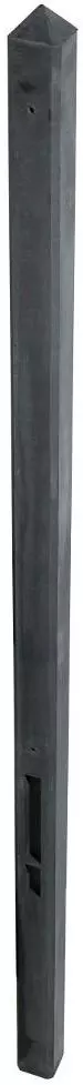 Woodvision hoekpaal beton met diamantkop 10x10x280 cm antraciet gecoat - afbeelding 2