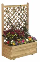 Woodvision vuren bloembak met rechttrellis 140x90x30 cm geimpregneerd kopen?