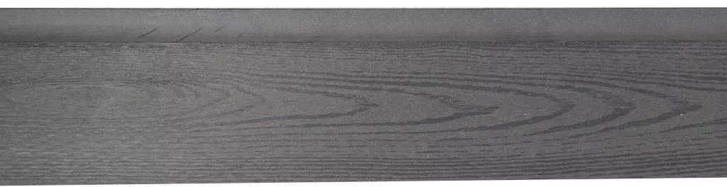 Wpc schuttingplank rabatdeel 15x2,5x180 cm zwart - afbeelding 1
