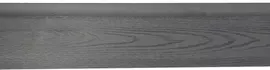 Wpc schuttingplank rabatdeel 15x2,5x180 cm zwart - afbeelding 1